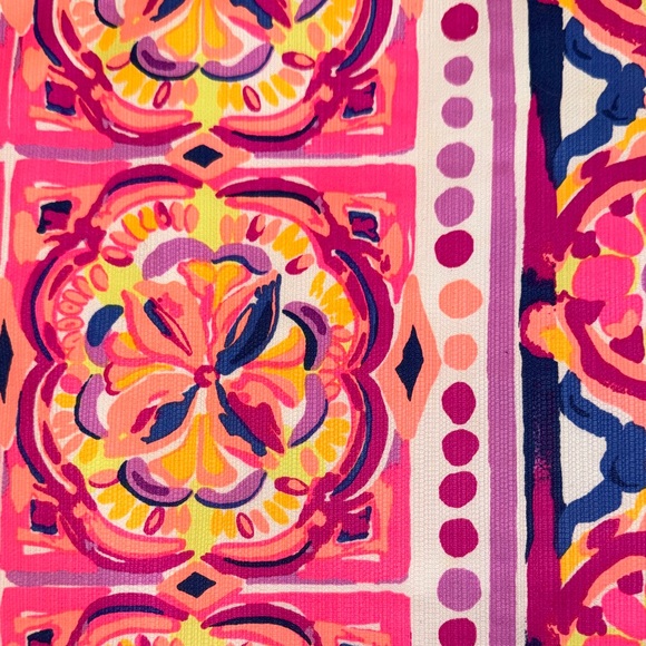 Lilly Pulitzer Marigold Pink Fushion Floral Skort Size 4 - Picture 7 of 9